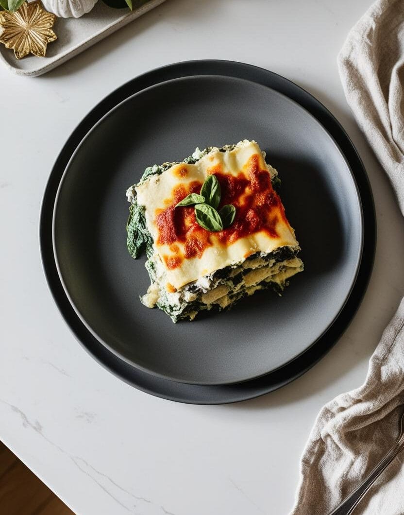 Lasagnes au Fromage de Chèvre et Épinards