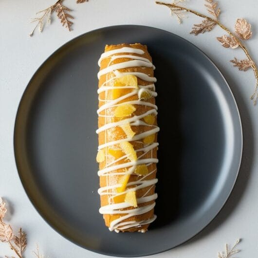 Lemon-Cardamom Yule Log