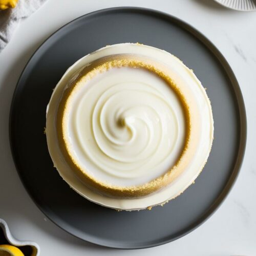 Gâteau au Yaourt : Citron, Basilic et Glaçage Fondant