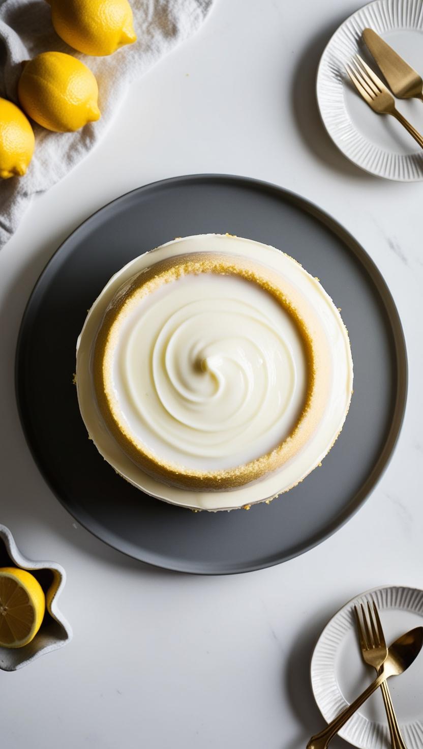 Yogurt Cake: Lemon, Basil and Fondant Icing