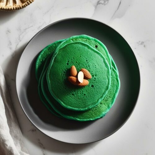 Pancakes Verts à la Spiruline et au Lait d'Amande