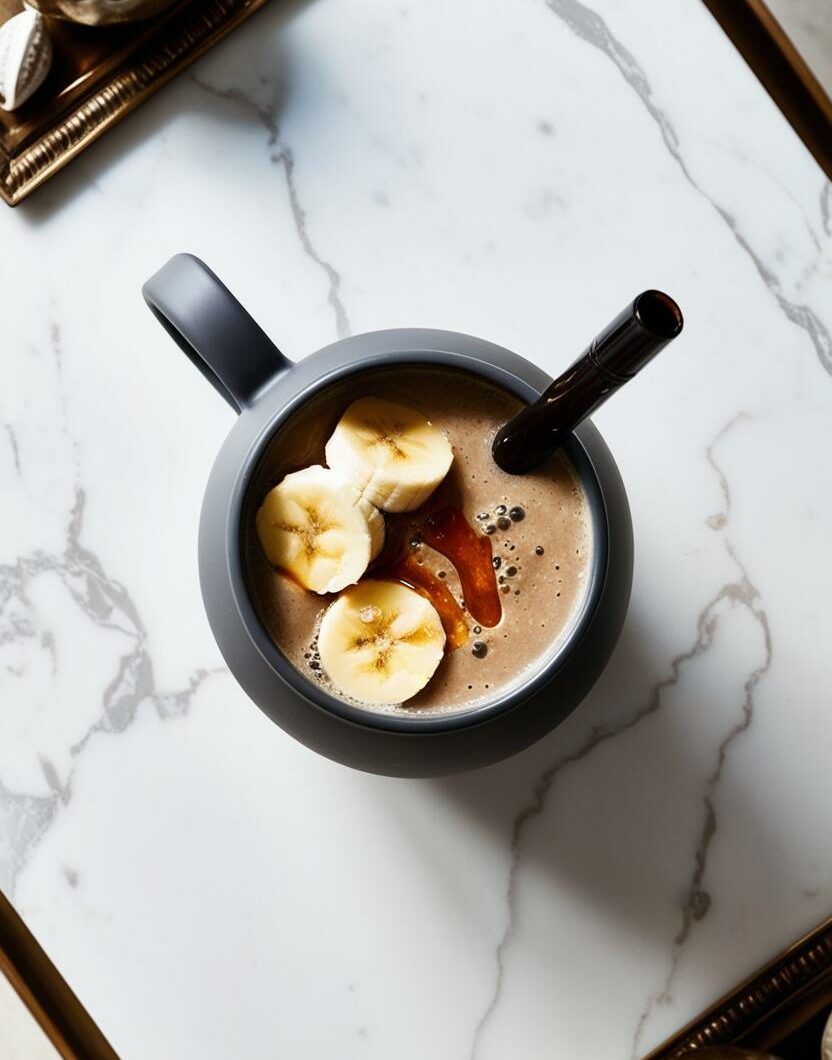 Energizing Coffee and Banana Smoothie