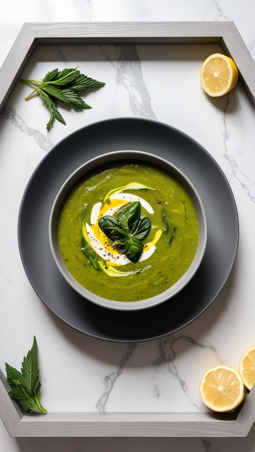 CBD Detox Soup: Zucchini, Spinach and Lemon for a Light Body